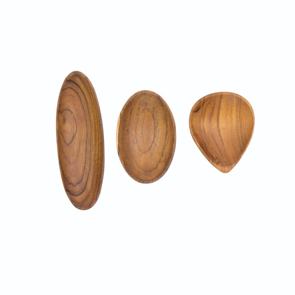 Petits plats en teck