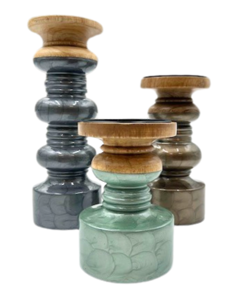 bougeoir en manguier