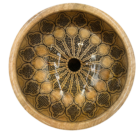 Saladier en bois - Mandala
