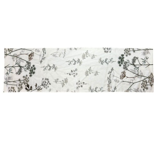 Chemin de table brodé - Floral