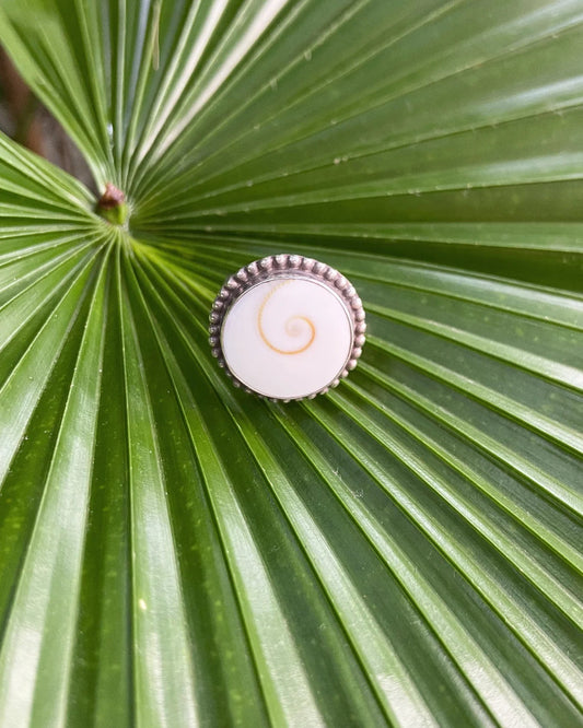 bague coquillage shiva