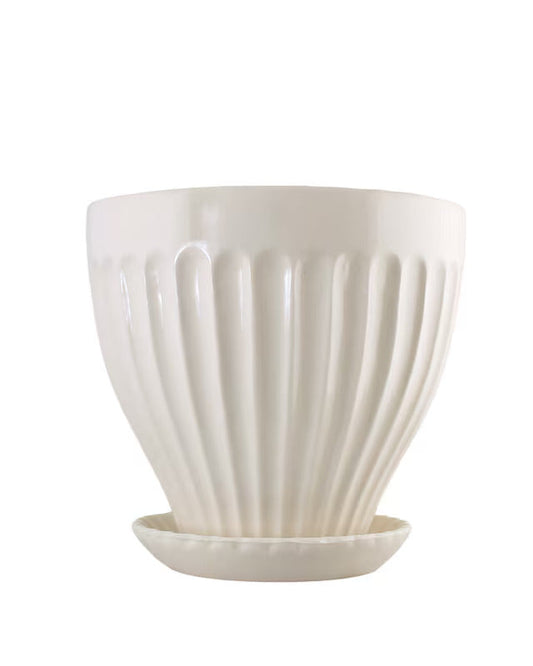 pot et sous coupe beige