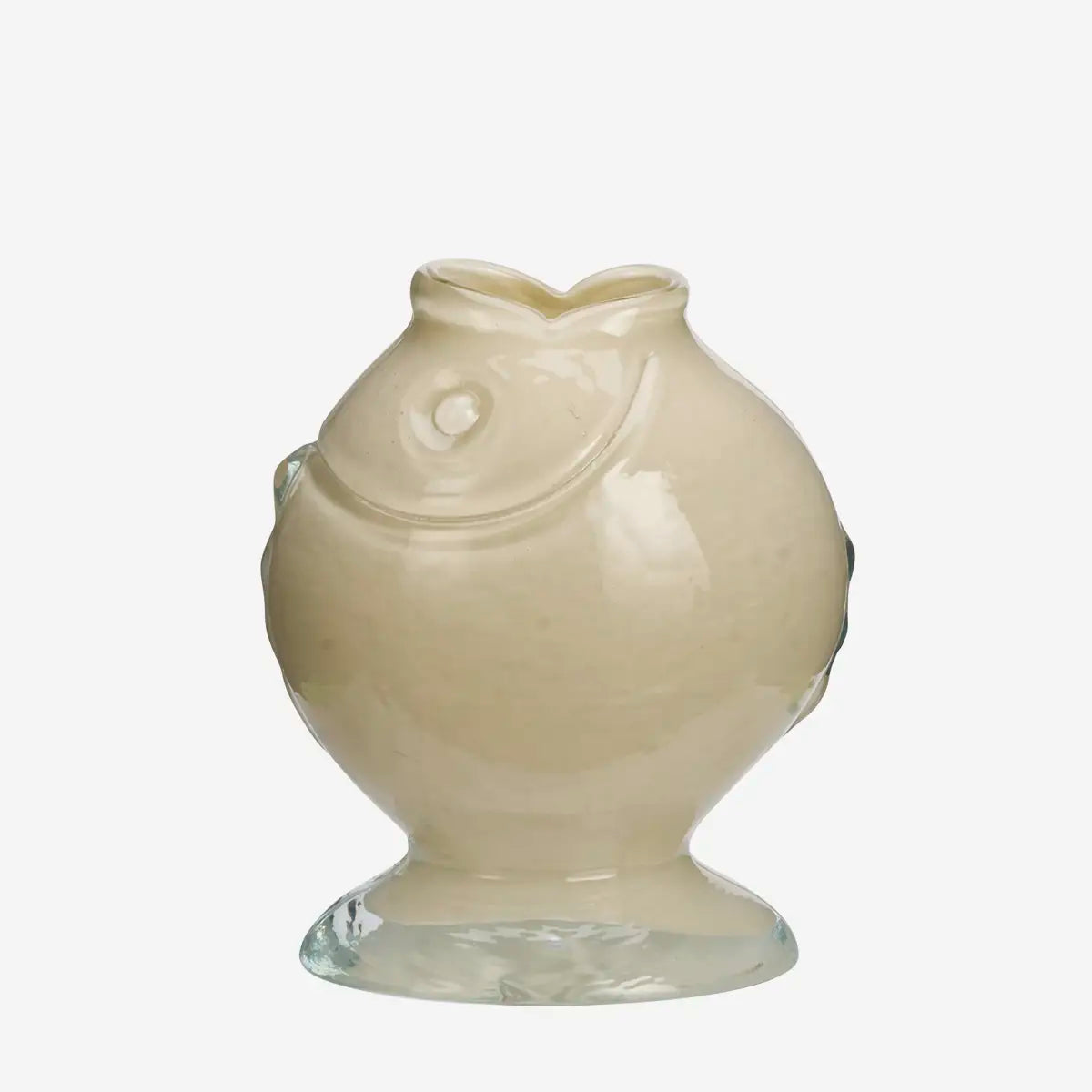 Vase poisson - Crème