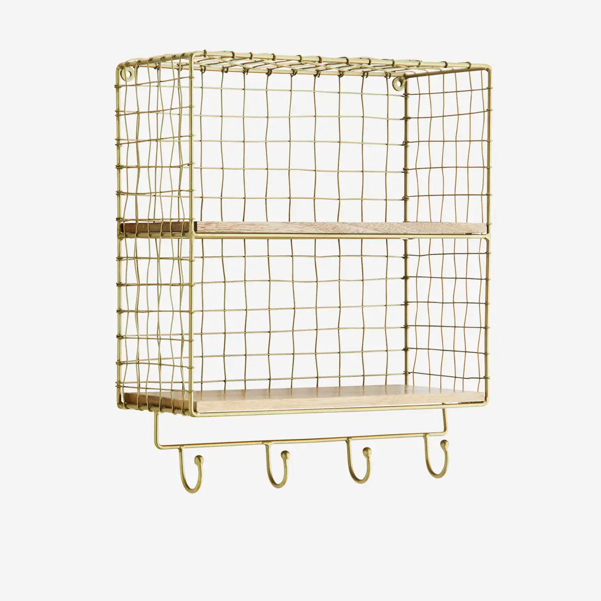 Etagère en métal avec crochets