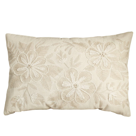 Housse de coussin brodé - Floral
