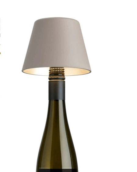 lampe bouteille top beige