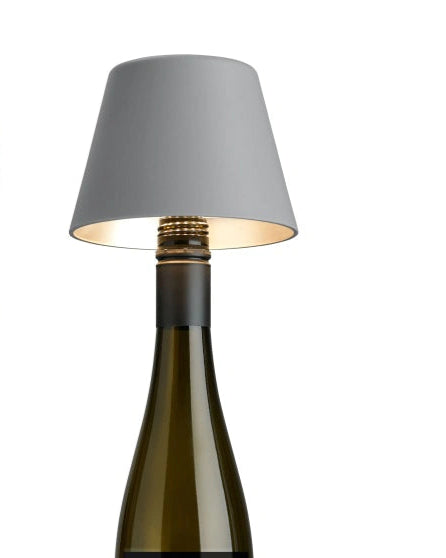 lampe bouteille top gris