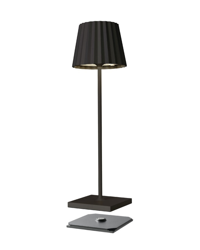lampe plissée noir troll