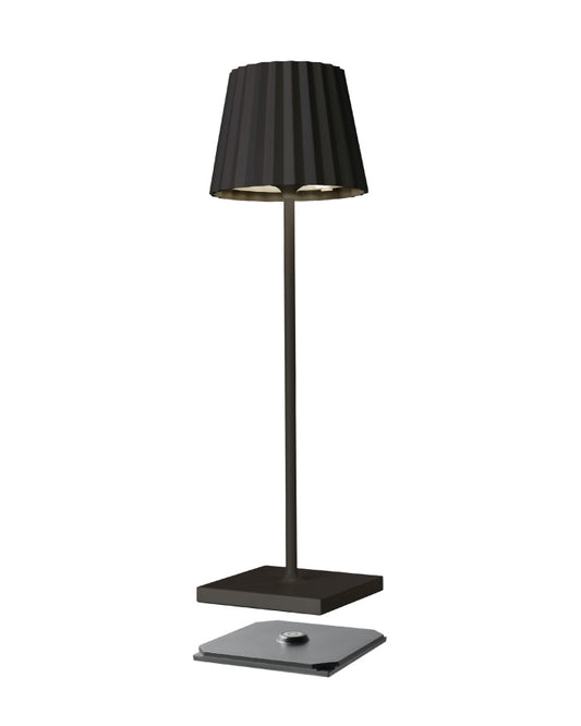lampe plissée noir troll