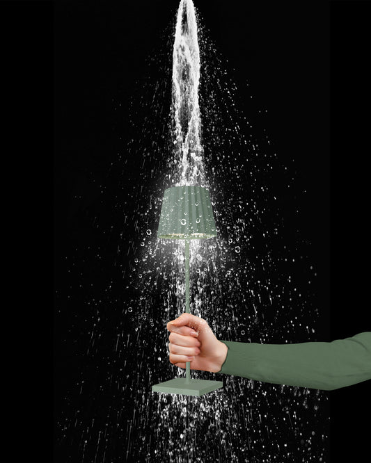 Lampe plissée - Vert