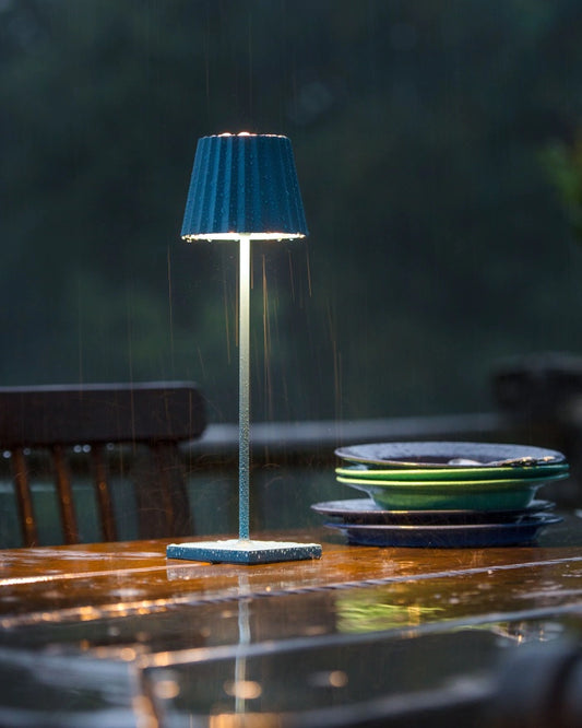 Lampe plissée - Bleu