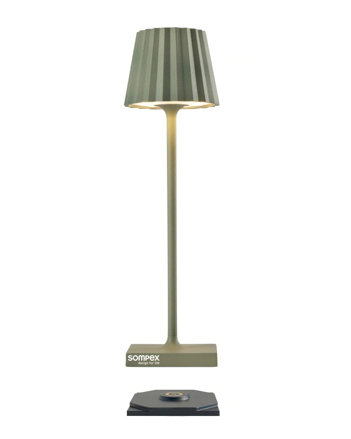 lampe plissée vert troll