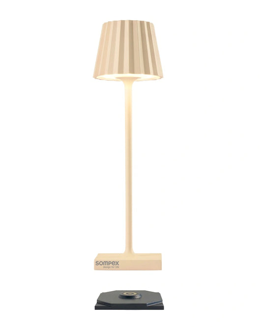 Petite lampe plissée - Sable