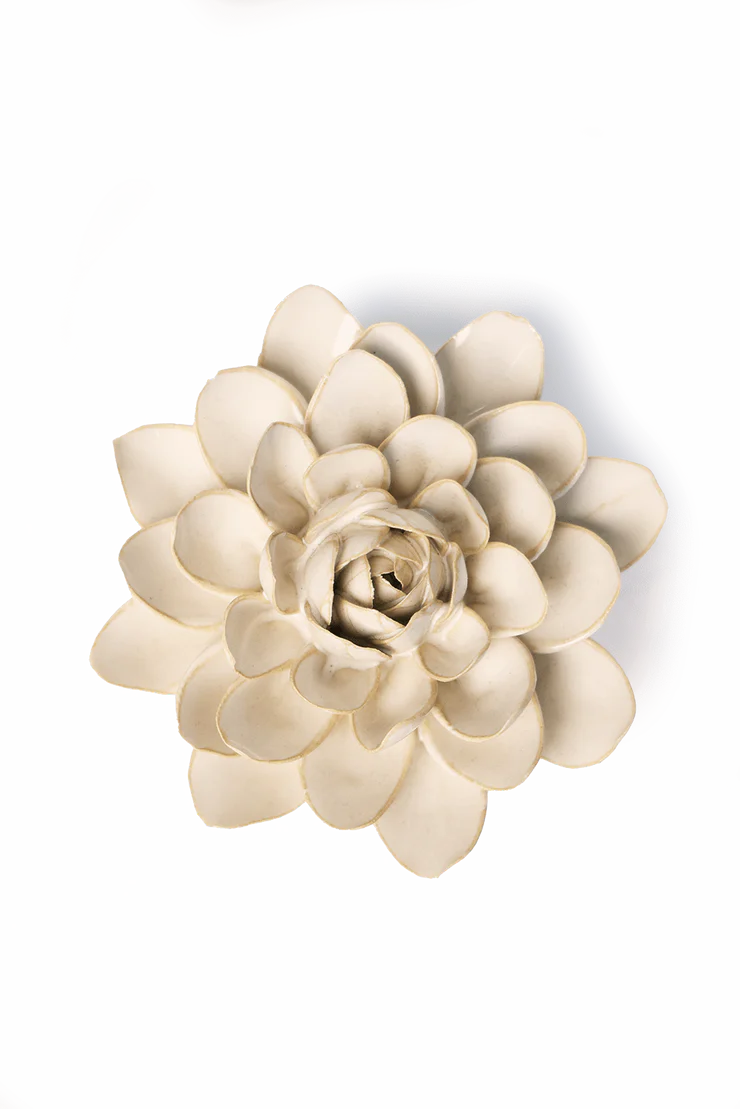 Fleur en céramique - Perce neige ivoire