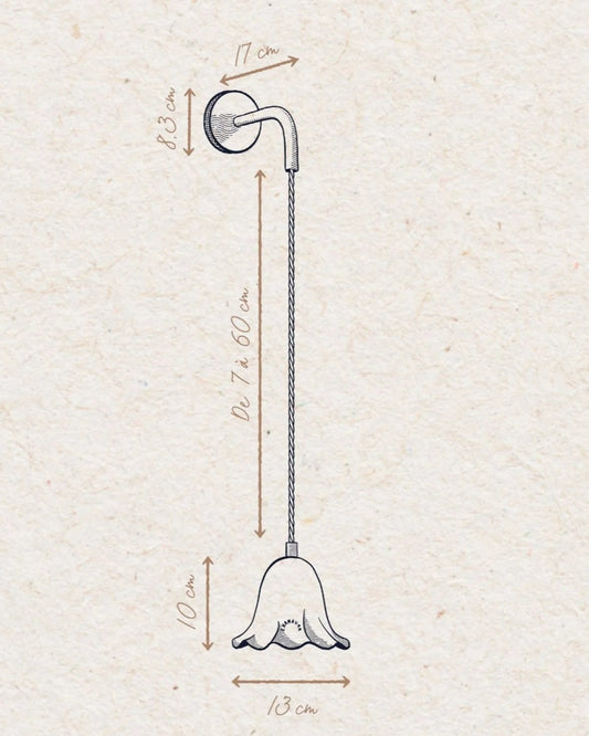 suspension lili en applique