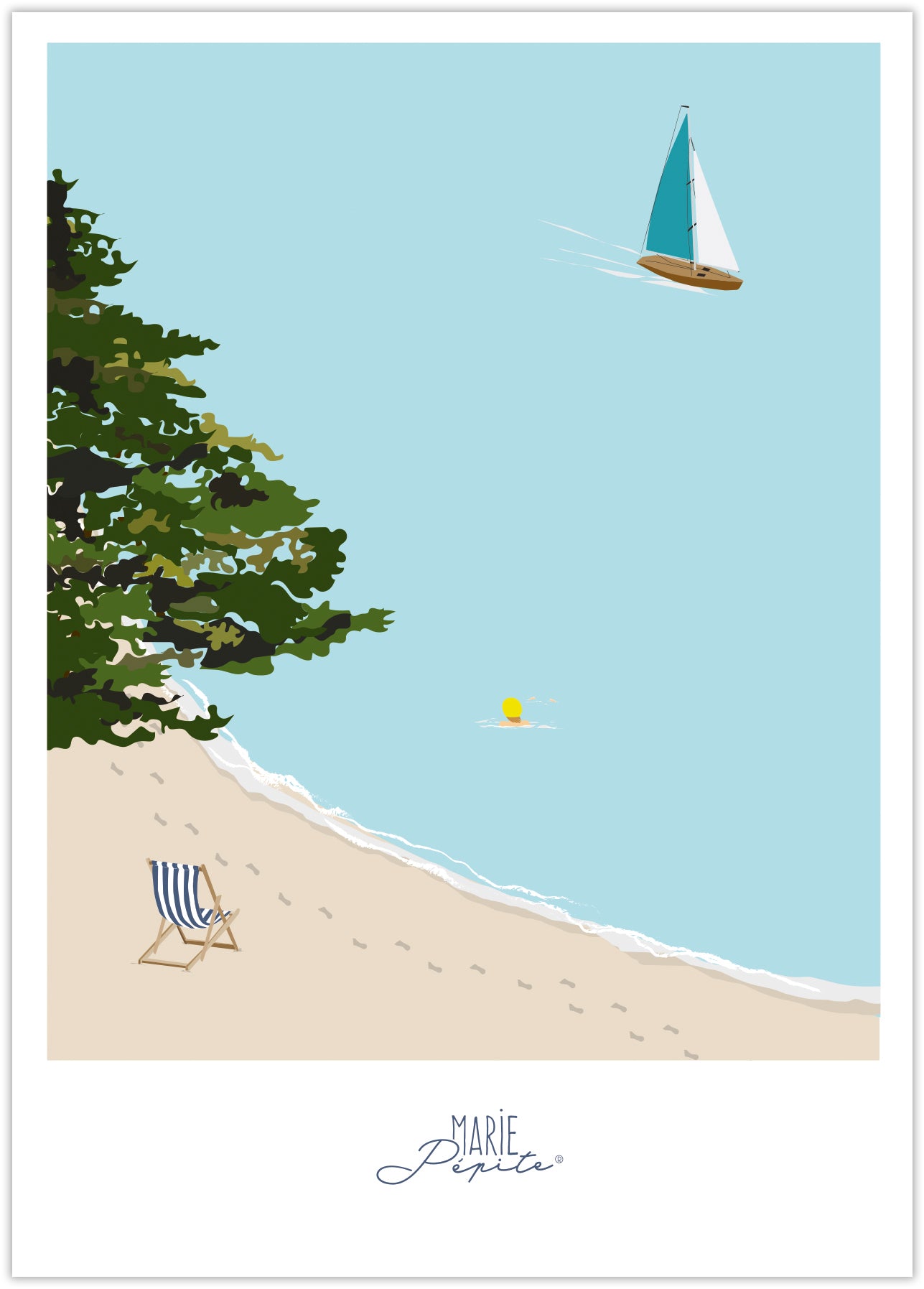 Carte postale - La baie