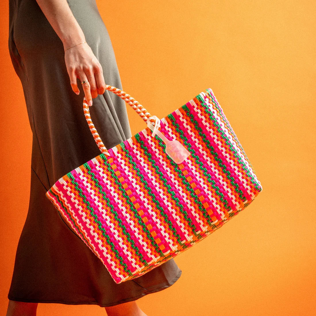 Panier en plastique recyclé - Tutti frutti