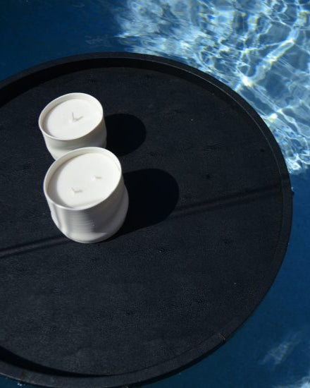 bougie en porcelaine