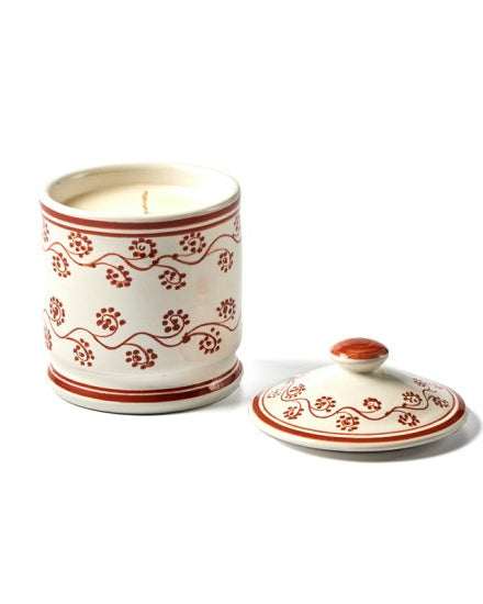 bougie peinte à la main camomille