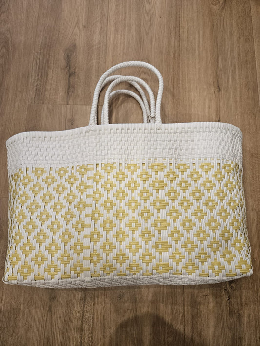 Panier en plastique recyclé - Citron