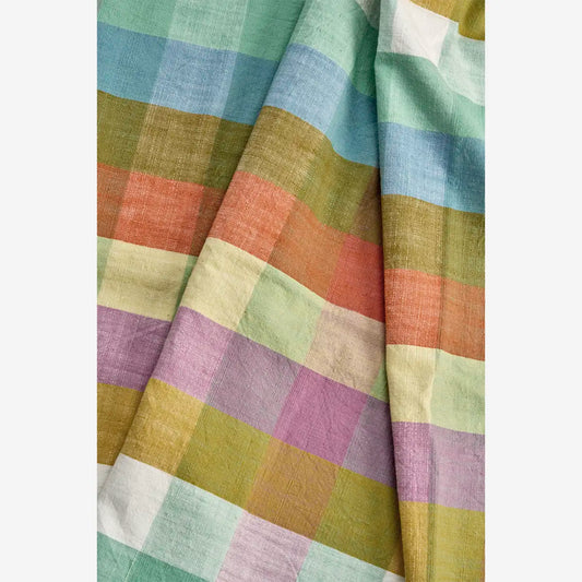 Nappe à carreaux multicolores