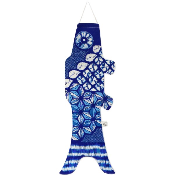 Carpe japonaise Deep Shibori en coton bio
