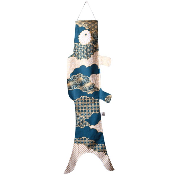 Carpe japonaise Matsu blue en coton bio
