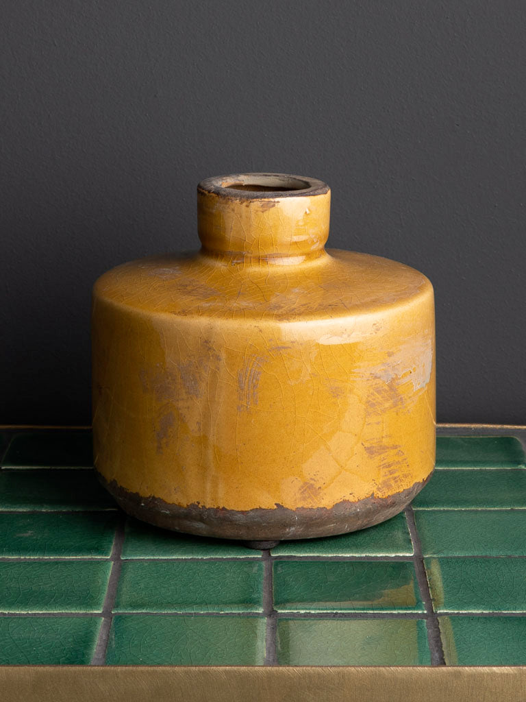 Vase bouteille - Moutarde
