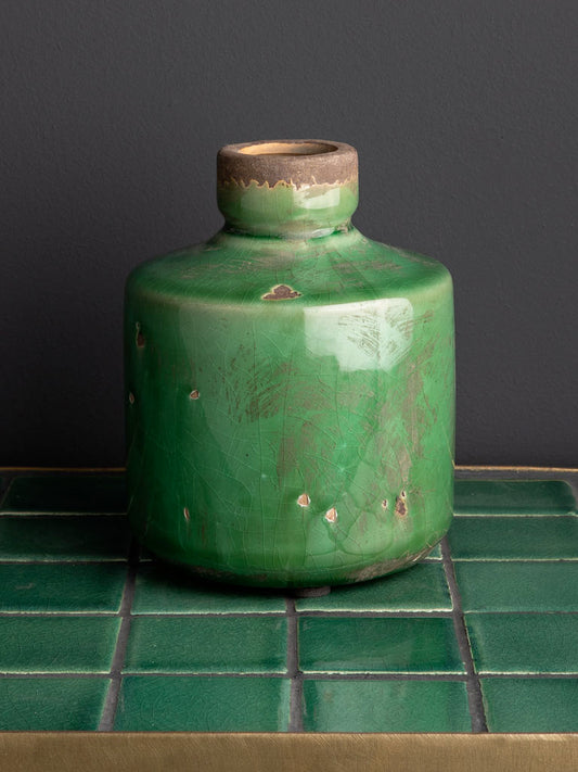 Vase bouteille - Vert olive