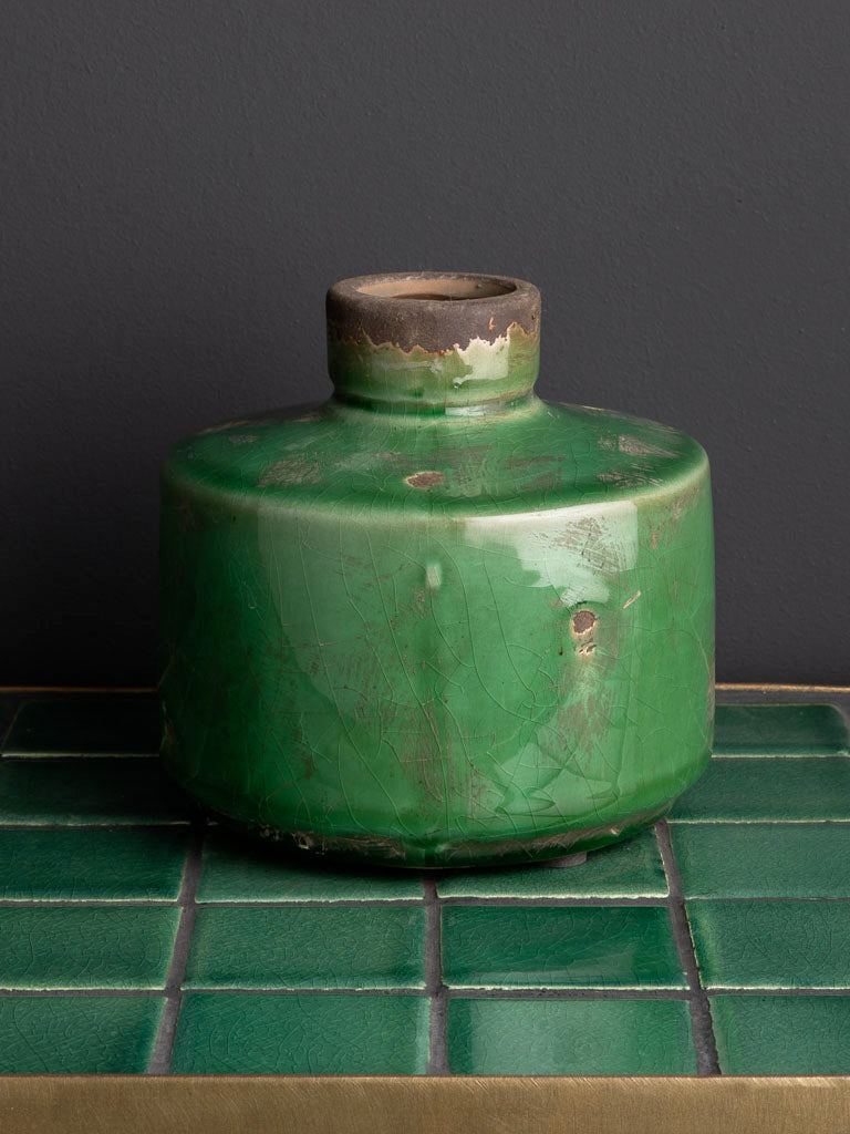 Vase bouteille - Vert olive