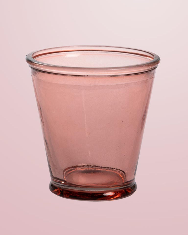verre à eau rose