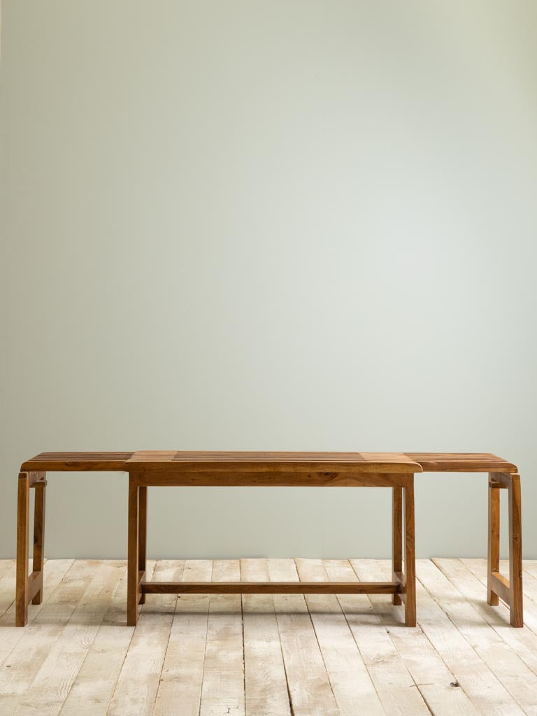Banc extensible - Acacia foncé