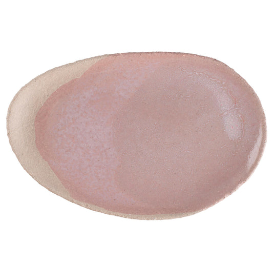 Plat ovale - Rose
