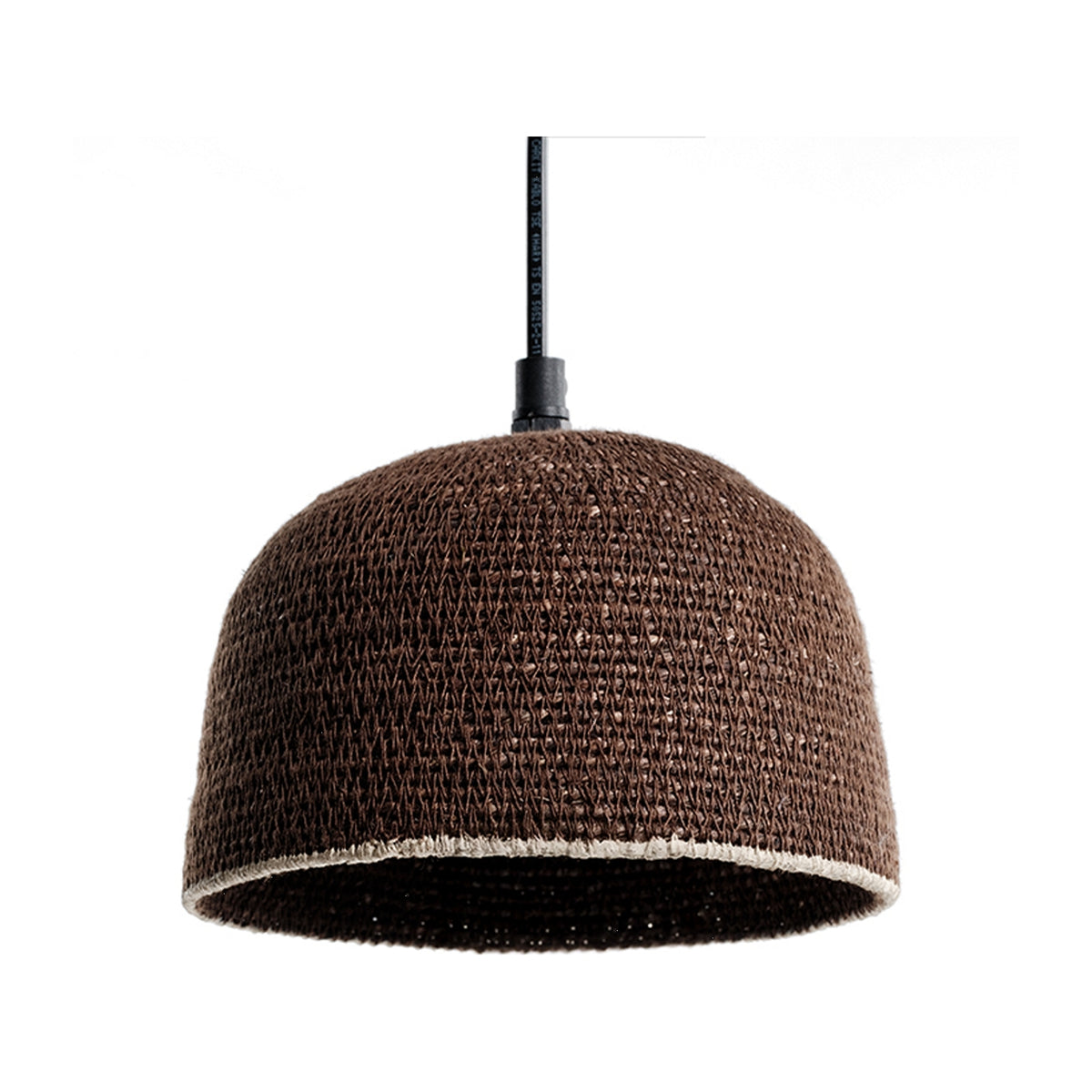 Suspension en jonc de mer - Marron et naturel