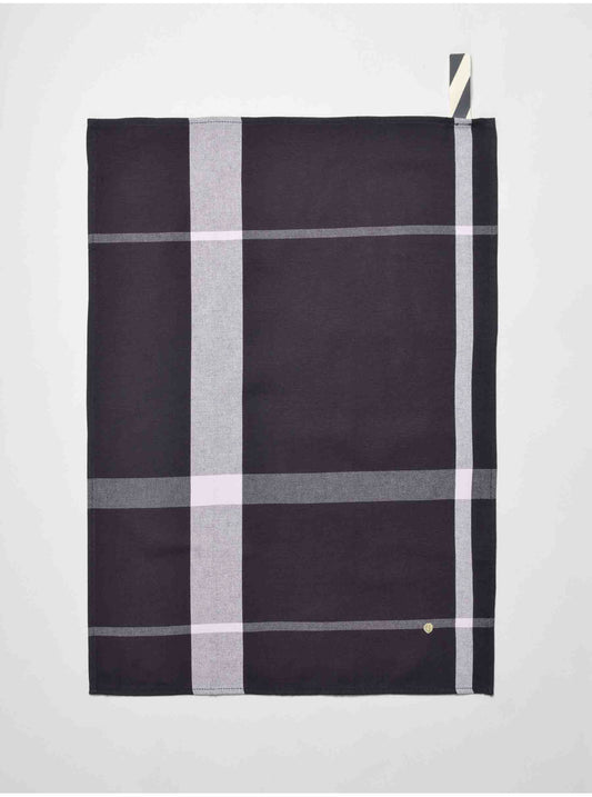 Torchon à carreaux caviar