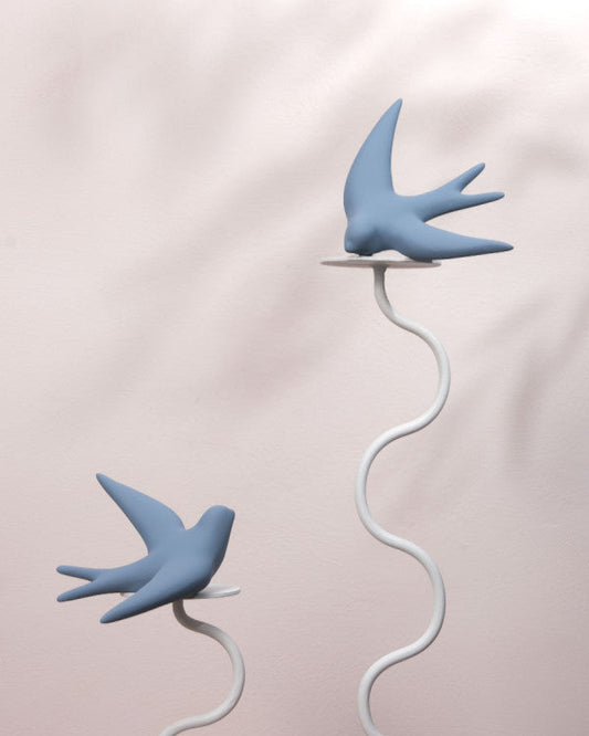 Hirondelle en céramique - Bleu infini