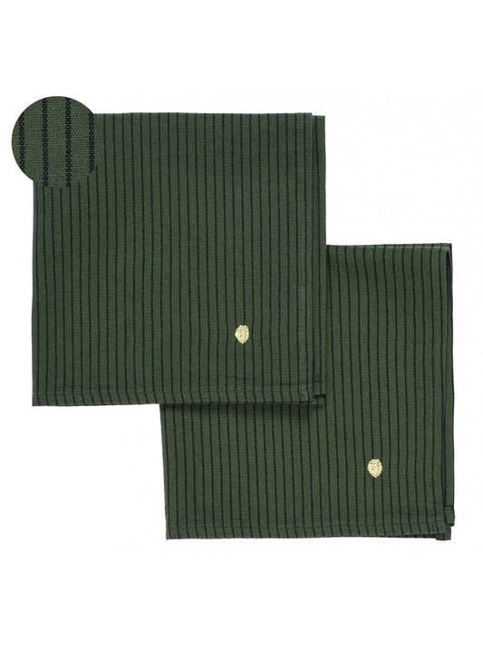 Serviette rayé mousse