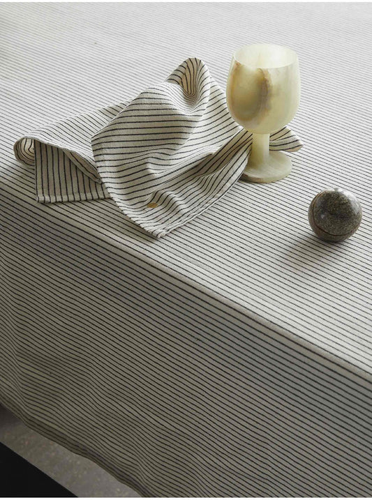 Serviette rayé caviar