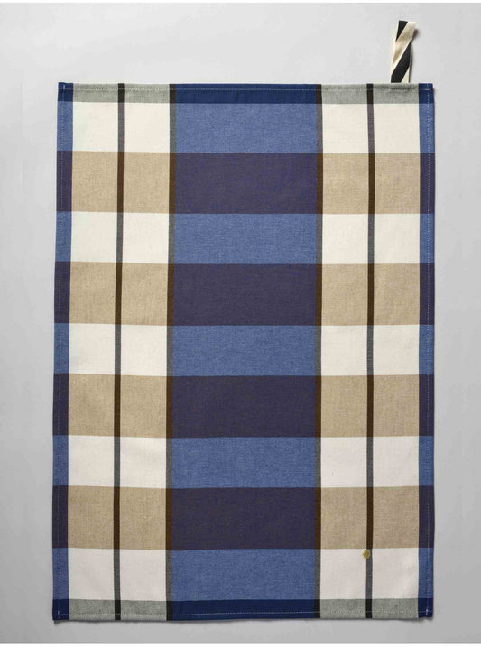 Torchon à carreaux Indigo