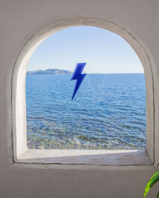 Eclair en céramique - Bleu outremer