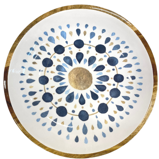 Saladier - Mandala bleu
