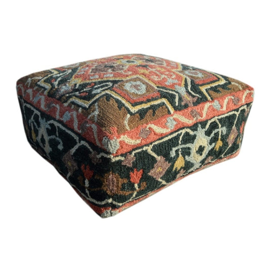 Pouf en laine