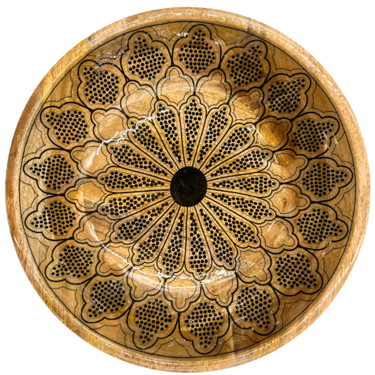Saladier en bois - Mandala