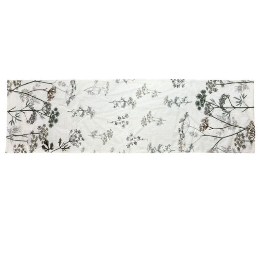 Chemin de table brodé - Floral