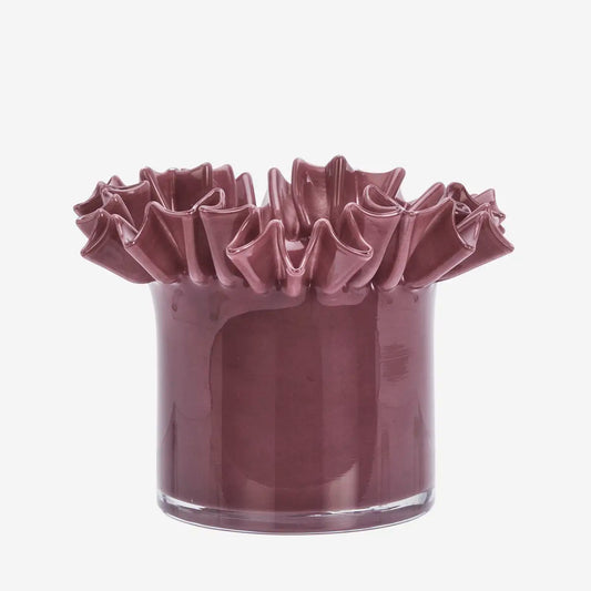 Vase bas - Plum