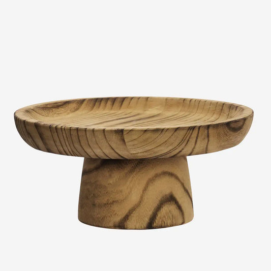 Plateau sur pied en bois