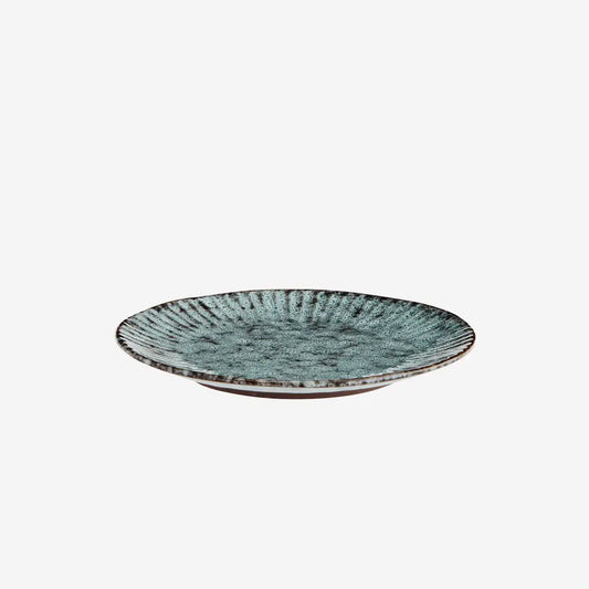 Assiette - Bleu pétrole