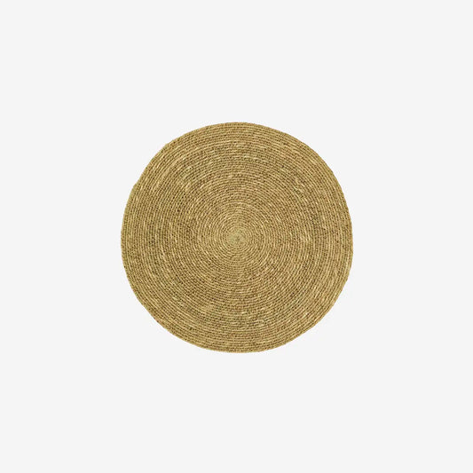 Set de table rond en jonc de mer