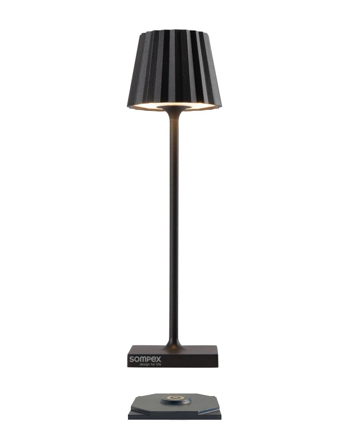 Petite lampe plissée - Noir
