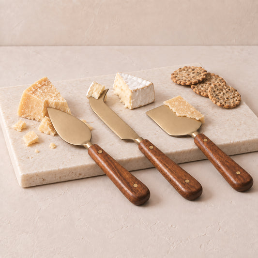 Set de couvert à fromage en bois